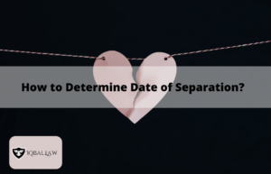 How to determine date of separation