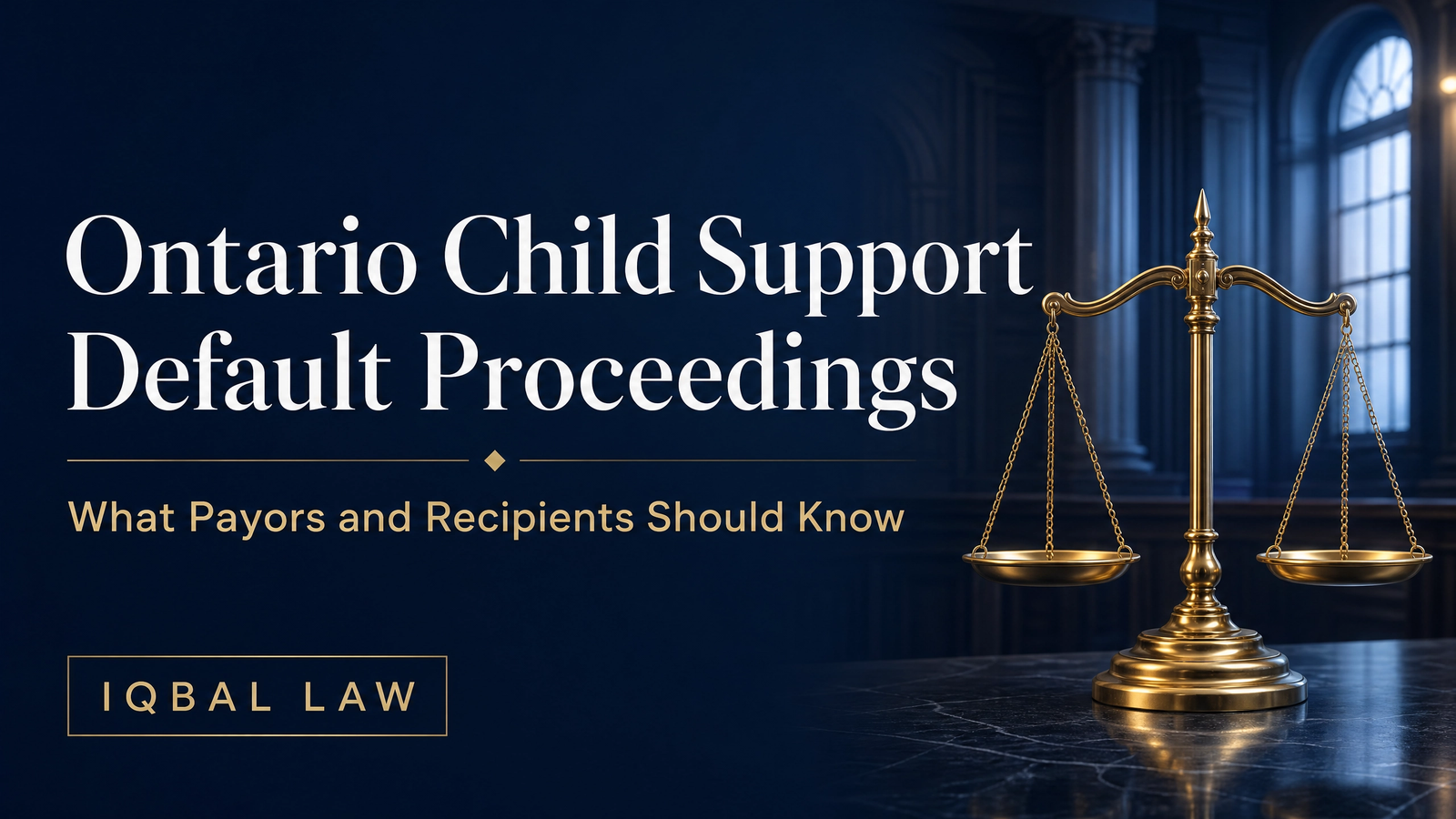Ontario Child Support Default Proceedings Explained